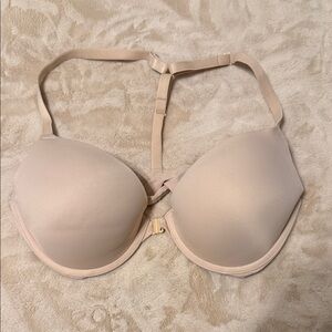 PINK Victoria's Secret Nude T-Back Push-Up Bra